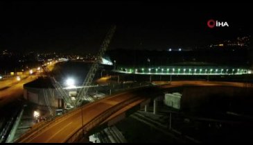 Bursa'da dev montaj! Her biri 130 ton...