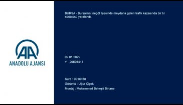 Bursa'da talaş yüklü tır devrildi