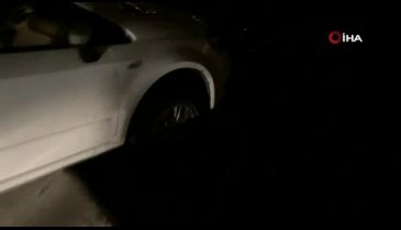 Denize düşmeye ramak kala asılı kaldı