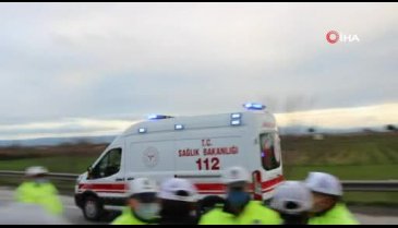 Önce polis otosuna ardından otomobile çarptı!