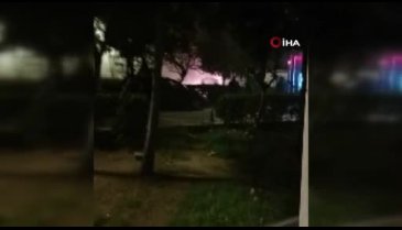 Polis aracı yandı! Alevler hastane arşiv binasına sıçradı