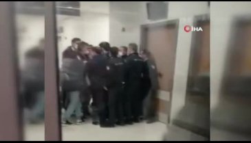 Hamile hemşirenin darp edildiği o anlar