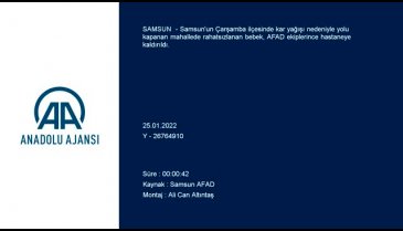 Solunum güçlüğü çeken bebeği AFAD ekipleri hastaneye yetiştirdi