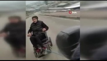 Bursa'da motokurye 'insanlık ölmemiş' dedirtti