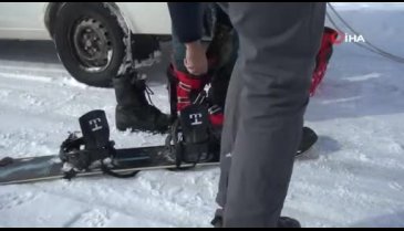 3 bin yıllık Frig Vadisi'nde kayakla keyif