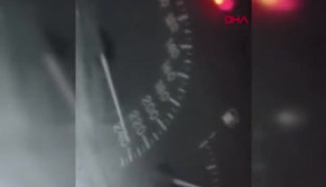 Kazadan 4 dakika önce video çekmişler! Hızı 240...