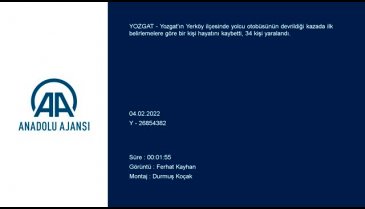Yolcu otobüsü devrildi! 1 ölü 34 yaralı