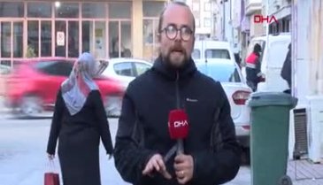 Bursa'da pitbull, sokak köpeğine saldırdı