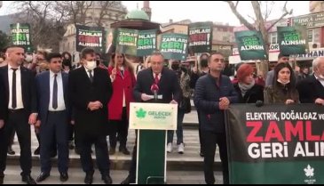 Gelecek Partisi Bursa İl Başkanlığı'ndan zam açıklaması -2