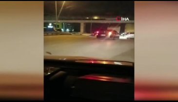 Bursa'da lodos trafik levhalarını devirdi
