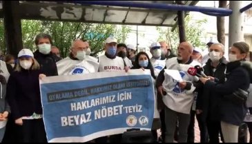 Bursa'da sağlık çalışanları g(ö)revde!