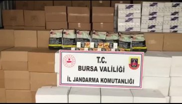Bursa'da kaçak tütün operasyonu