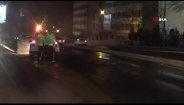 Feci kaza! Metrelerce sürüklendi