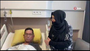 Bursa'da hastane odasında Sevgililer Günü kutladılar