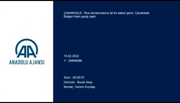 Çanakkale Boğazı'ndan Rus donanmasına ait gemi geçti!