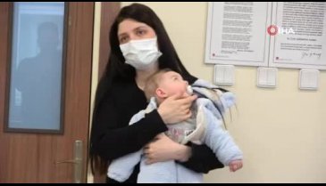 Bursa'da bebeği kalp hastası olan anne duygusal anlar yaşadı