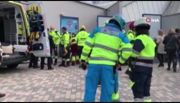 Madrid'de oditoryumunun çatısı çöktü: 13 yaralı
