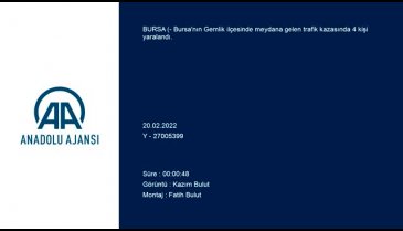 Bursa'da bariyere çarpan yolcu otobüsünde 4 kişi yaralandı