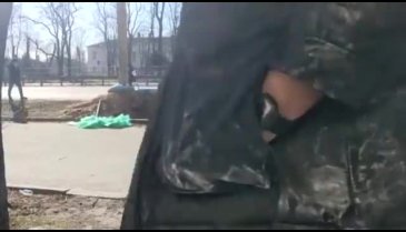 Kiev'de Ruslara karşı hendek kazdı!