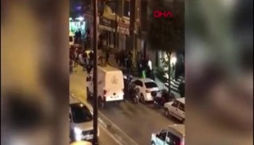 İstanbul'da yabancı uyruklu iki grubun kavgası kamerada