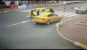 Kurşun yağmuruna tutulduğu aracıyla hastaneye gitti