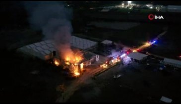 Bursa'da atık yağ fabrikasında büyük yangın!
