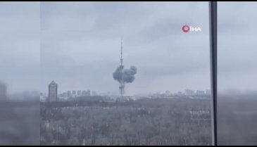 Rusya Kiev'deki televizyon kulesini vurdu: 5 ölü, 5 yaralı