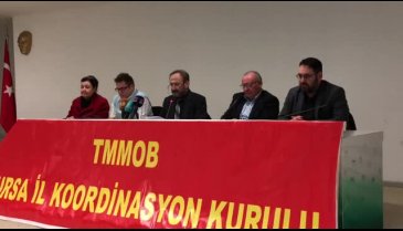 TMMOB Bursa İl Koordinasyonu'ndan Deprem Haftası'nda farkındalık açıklaması&nbsp;