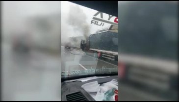 Bursa'da TIR yangını!