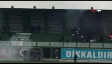 Bursa'da amatör maçta kavga çıktı