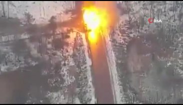 Ukrayna ordusundan Rus tanklarına darbe