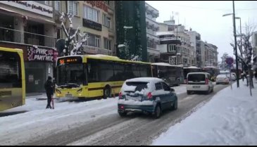 Bursa'da kar ulaşımı vurdu! Otobüsler kontak kapadı (ÖZEL HABER) - 2