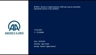 Bursa'da gece yarısı korkutan kaza: 3 yaralı