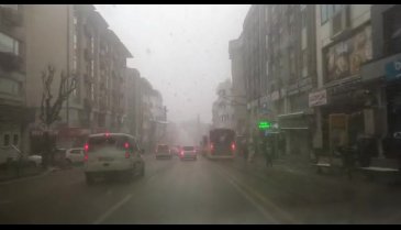 Bursa'da kar yağışı başladı