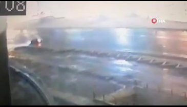 Bursa'da kayganlaşan yol korku dolu anlar yaşattı