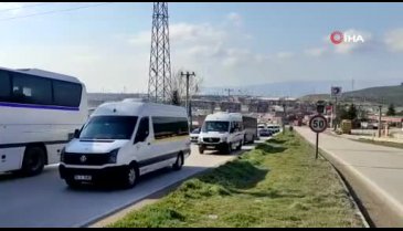 Bursa'da çalınan mazgallar yüzünden kilometrelerce trafik oluştu!