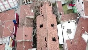 Bursa'da definecilerin talan ettiği Ermeni Kilisesi'nde çökme tehlikesi