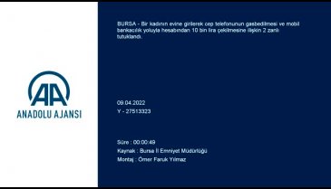 Bursa'da eve gizlice giren gaspçı yakalandı