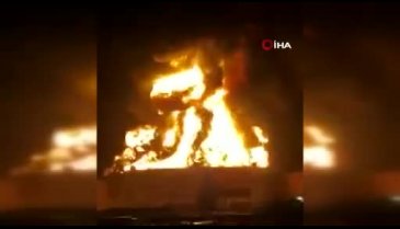 Petrol rafinerisinde yangın