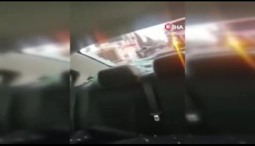 Meksika'da tenis topu büyüklüğünde dolu...