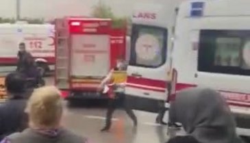 Bursa'da kayganlaşan yolda can pazarı