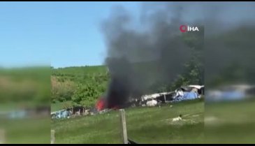 Yangına müdahale ederken yanmıştı,görüntüleri ortaya çıktı