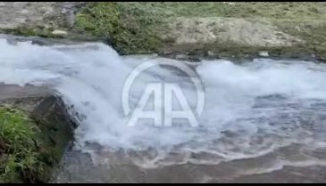 Bursa'da şehrin göbeğinde derede can pazarı
