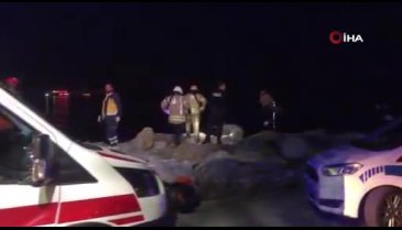 Sıkıştığı kayalıklardan 3 buçuk saat sonra kurtarıldı