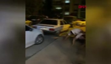 Bursa'da kadını darp eden şahıs, çevredekiler tarafından tekme tokat dövüldü