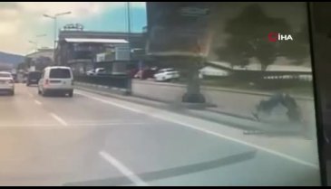 Bursa'da sürücü ölümden döndü
