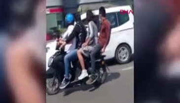 İstanbul'da tehlikeli yolculuk kamerada