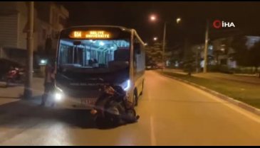 Bursa'dan otobüsün çarptığı engelli sürücü ağır yaralandı