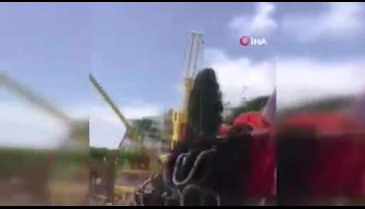 Lunaparkta dehşet anları! Çocuklar ölümden döndü