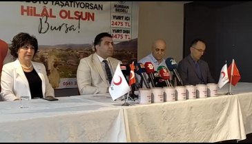 Türk Kızılay Bursa şubesi kurban vekalet bedellerini açıkladı
